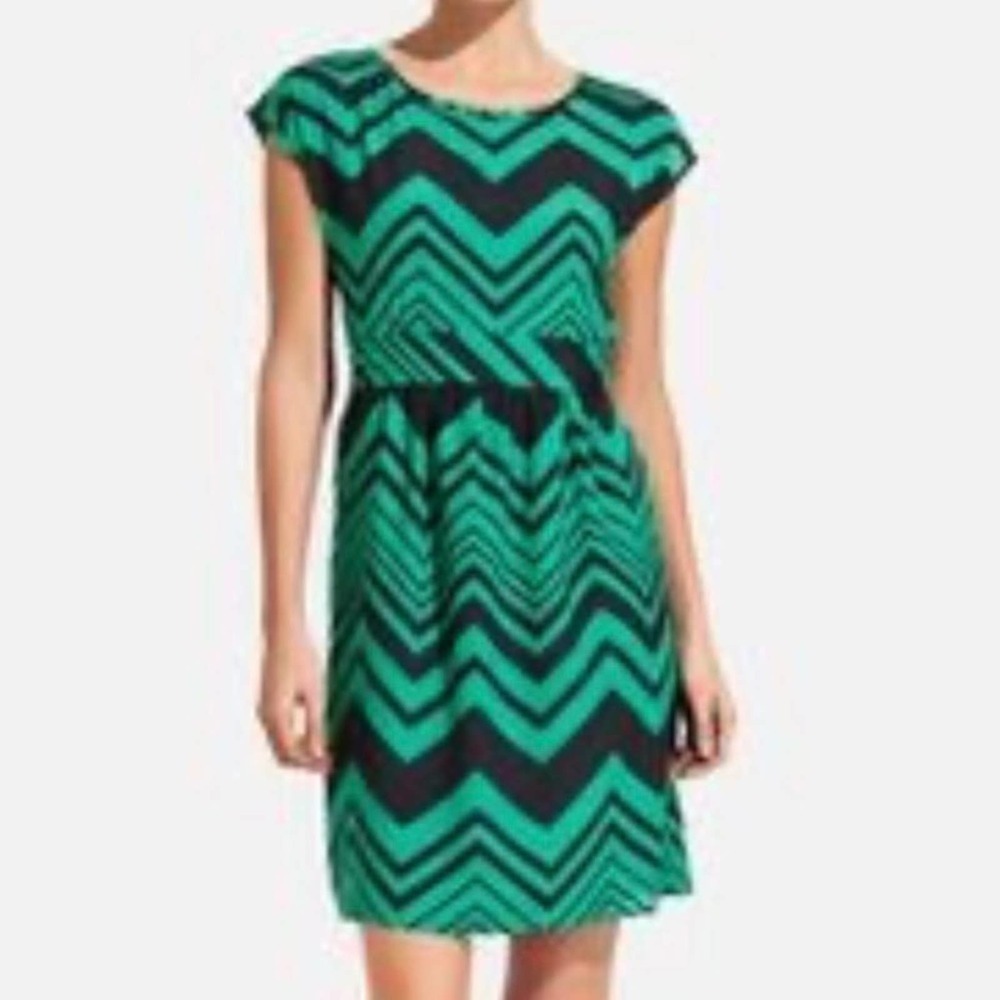 THE LIMITED Chevron Print Sash Tie Summer Work Dress - Picture 8 of 8